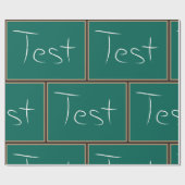 Test schoolschoolklaslokaal cadeaupapier (Vlak)