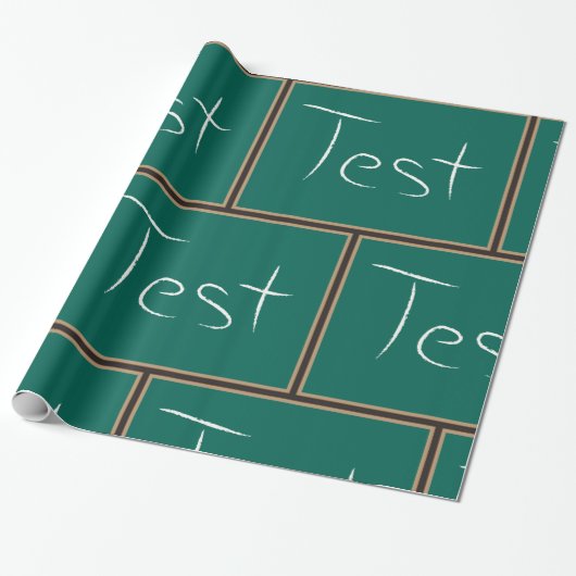 Test schoolschoolklaslokaal cadeaupapier (Uitgerold)