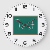 Test schoolschoolklaslokaal grote klok (Voorkant)