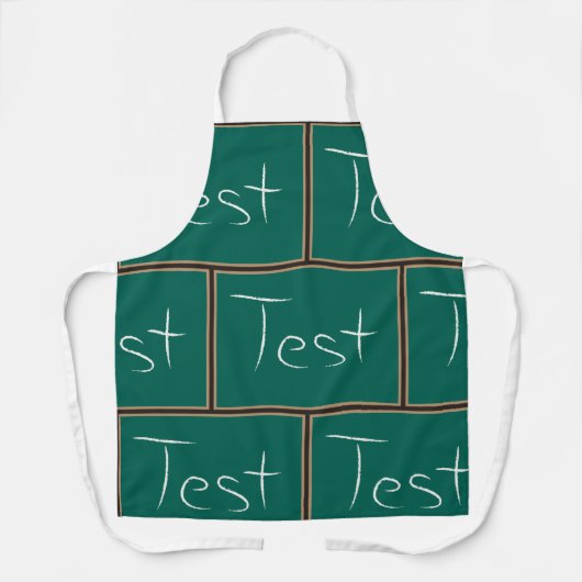 Test schoolschoolklaslokaal schort (Voorkant)