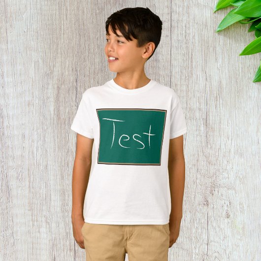 Test schoolschoolklaslokaal t-shirt