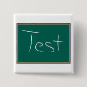 Test schoolschoolklaslokaal vierkante button 5,1 cm (Voorkant)