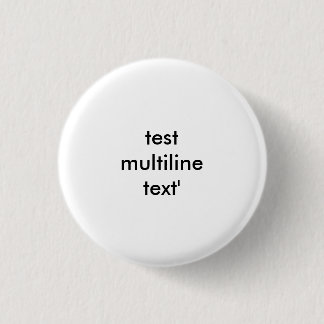 test sjabloon met meerdere regels ronde button 3,2 cm