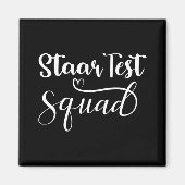 Test Squad Grappige Leraar Student Testing Dag Magneet (Voorkant)
