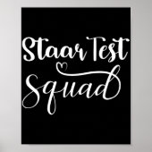 Test Squad Grappige Leraar Student Testing Dag Poster (Voorkant)