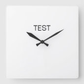Test Square Wall klok (Voorkant)