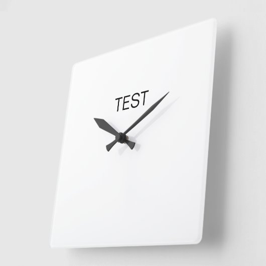 Test Square Wall klok (Hoek)