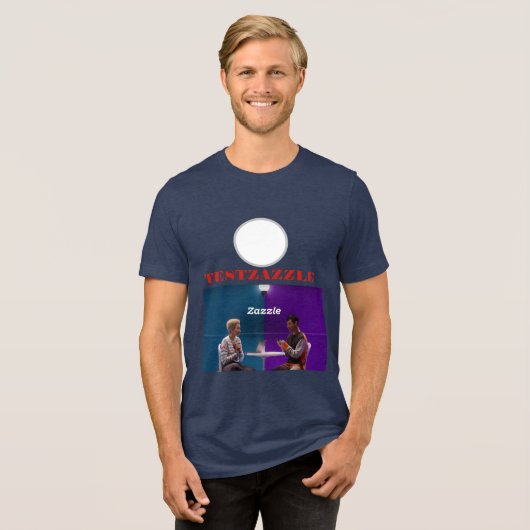 test Tri-Blend shirt (Voorkant volledig)