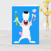 Test Tube Lab Rat Kaart (Gele Bloem)