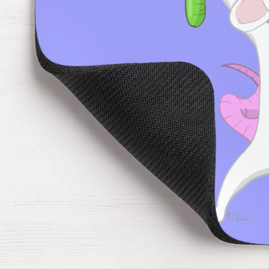 Test Tube Lab Rat Mousepad Muismat (Hoek)