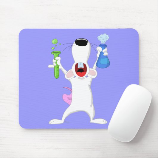Test Tube Lab Rat Mousepad Muismat (Met muis)