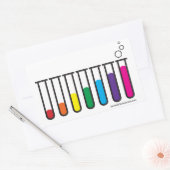 Test Tubes Pride Flag - Maken' Baby's w / Wetensch Rechthoekige Sticker (Envelop)