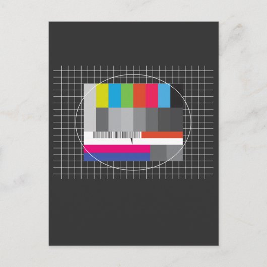 Test TV 90's Party 80's Outfit Retro Costume Briefkaart (Voorkant)