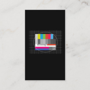 Test TV 90's Party 80's Outfit Retro Costume Visitekaartje