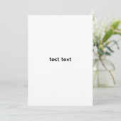 test uitnodiging (Staand voorkant)