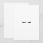 test uitnodiging (Voorkant / Achterkant)