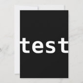 test-uitnodiging kaart (Voorkant)