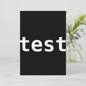 test-uitnodiging kaart (Staand voorkant)