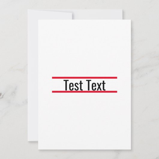 test uitnodiging met sjabloon (Voorkant)