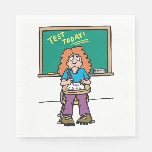 Test vandaag servet (Voorkant)