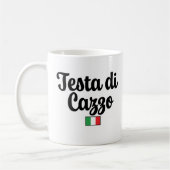 Testa Di Cazzo - Funny Italian Gag Gift Koffiemok (Links)