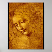 Testa di Fanciulla detta_Studies van de meesters Poster (Voorkant)