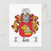 Testa Family Crest Briefkaart (Voorkant)