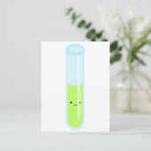 Testbuis Geeky kawaii Briefkaart (Staand voorkant)