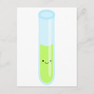 Testbuis Geeky kawaii Briefkaart