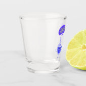 Testbuischemie denk ik dat je overreageert shot glas (Links)