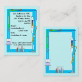 TESTBUIZEN VAN HET LABORATOBEELD VAN CHEMISTRY VIS VISITEKAARTJE (Voorkant / Achterkant)