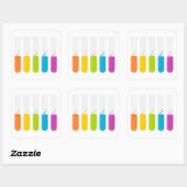 Testbuizen Vierkante Sticker (Vel)
