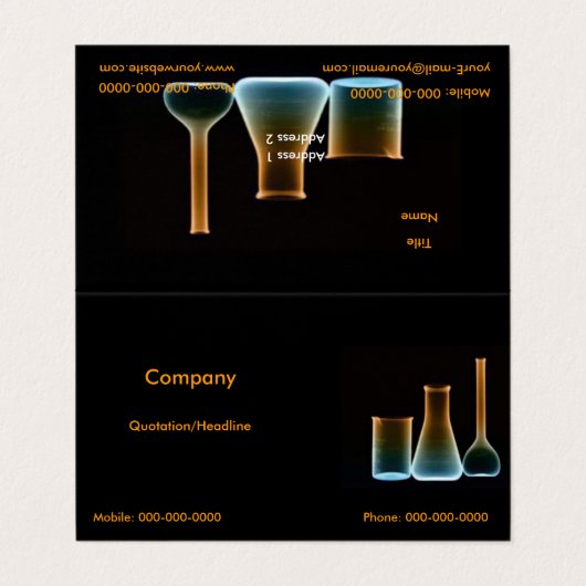 Testbuizen Visitekaartje (Buitenkant ongevouwen)