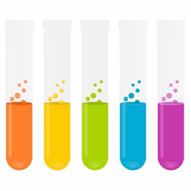 Testbuizen voor chemieswetenschappen staand fotobeeldje  (Voorkant)