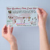 Testbulten voor zika 2-vormige flyer door RoseWrit (Hand)