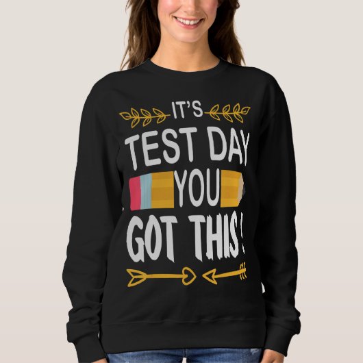 Testdag 2022 Stresstestdag Het is testdag jij Trui (Voorkant)