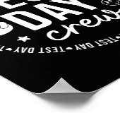 Testdag bemanning Funny Testing Teacher School Poster (Hoek)