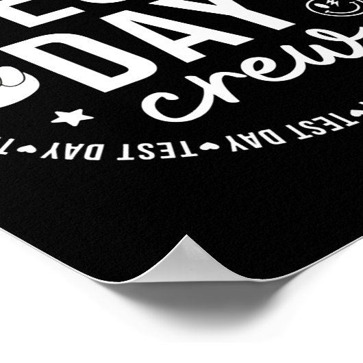 Testdag bemanning Funny Testing Teacher School Poster (Hoek)