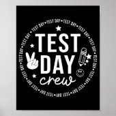 Testdag bemanning Funny Testing Teacher School Poster (Voorkant)
