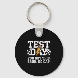 Testdag Bruh Geen Cap Motivatie Sleutelhanger