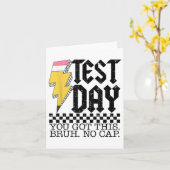 Testdag Bruh Het is testdag dat je deze leraar heb Kaart (Gele Bloem)