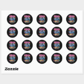 Testdag Bruh Het is testdag dat je deze leraar heb Ronde Sticker (Vel)
