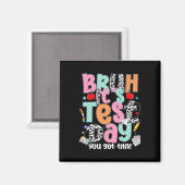 Testdag Bruh Het is testdag Je kunt het Docent Magneet (Voorkant / Achterkant)