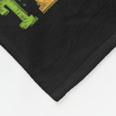 Testdag Dabbing Eenhoorn Testing Squad Meisjes . Fleece Deken (Hoek)