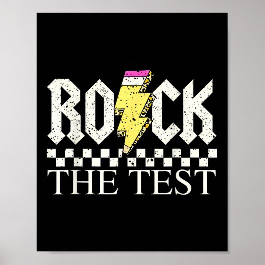 Testdag Docent Student Motivatie Shirt ROC Poster (Voorkant)