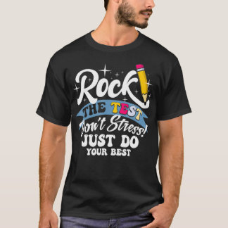 Testdag Dont Stress Doe gewoon je best T-shirt