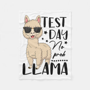 Testdag Geen Prob Lama Leraar Student Examen Test Fleece Deken