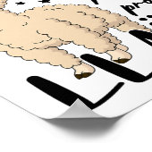 Testdag Geen Prob Lama Leraar Student Examen Test  Poster (Hoek)