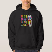 Testdag geen Prob Llama Cute Llama Testing Hoodie (Voorkant)