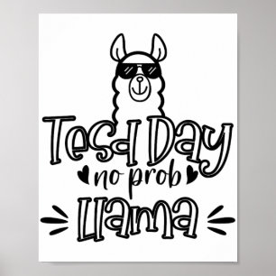 Testdag Geen Prob-llama Llama Teacher Testdag 1 Poster